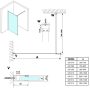 Sapho Gelco Vario Walk-In zuhanyfal 900x2000 mm Nordic üveg, keret nélküli GX1590