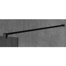   Sapho Gelco Vario Walk-In merevítő 140 cm, matt fekete GX2214