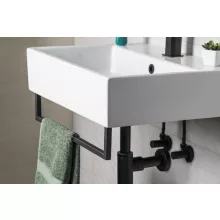   Sapho Hang törölközőtartó mosdó alá 56 cm, matt fekete HG560