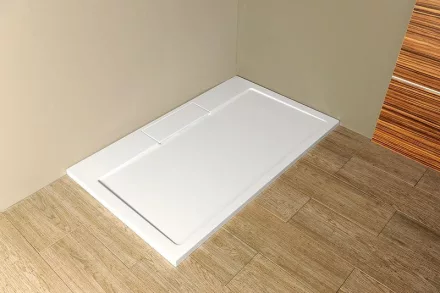 Sapho Gelco Irena öntött márvány zuhanytálca 150x80 cm, fehér HI15080