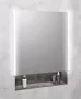 Sapho Integra LED-es falba építhető tükrös szekrény 65x70x16,5 cm, jobbos/balos kivitel, szürke IN065