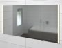Sapho Integra falba építhető tükrös szekrény 125,5x70x16,5 cm, LED világítással, szürke IN125