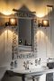 Sapho Scule keretes fürdőszobai tükör 70x100 cm, fehér IN171