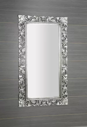 Sapho Scule keretes fürdőszobai tükör 80x150 cm, antik ezüst IN334
