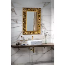   Sapho ZEEGRAS fali tükör 70x100 cm arany színű fa kerettel IN448