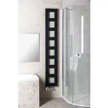   Sapho Block fürdőszobai radiátor 28x175 cm, matt fekete IR182