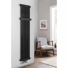   Sapho Fede fürdőszobai radiátor 306x1500 mm, matt fekete IR191