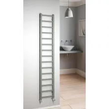 Sapho Dina fürdőszobai radiátor 300x1740 mm matt zöld színben.