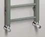 Sapho Dina fürdőszobai radiátor 300x1740 mm matt zöld színben.