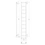 Sapho Dina fürdőszobai radiátor 250x1680 mm, fehér IR377TW
