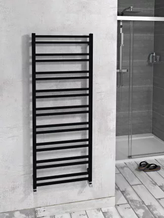 Sapho Metro Dos fürdőszobai radiátor 550x1430 mm, matt fekete IR430TB
