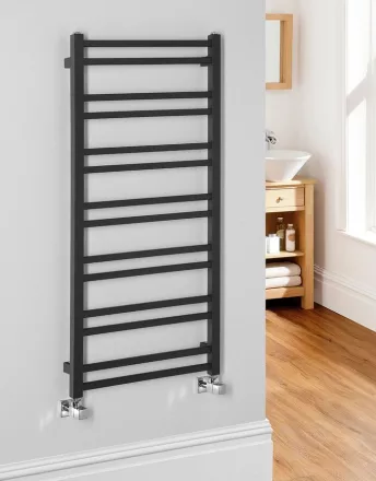 Sapho Metro Dos fürdőszobai radiátor 500x1100 mm, matt fekete IR432TB