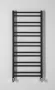 Sapho Metro Dos fürdőszobai radiátor 500x1100 mm, matt fekete IR432TB
