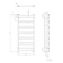 Sapho Metro Dos fürdőszobai radiátor 500x1100 mm, matt fekete IR432TB