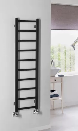 Sapho Metro Light fürdőszobai radiátor 30x114 cm, matt fekete IR444TB