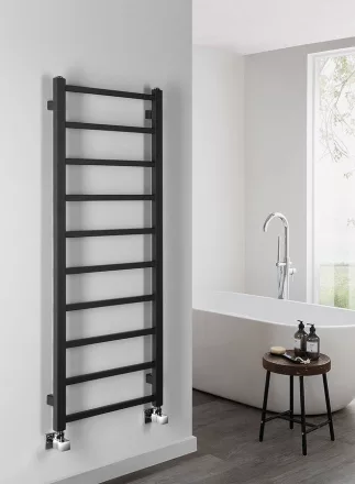 Sapho Metro Light fürdőszobai radiátor 40x114 cm, matt fekete IR445TB