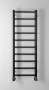 Sapho Metro Light fürdőszobai radiátor 40x114 cm, matt fekete IR445TB