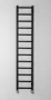 Sapho Metro Light fürdőszobai radiátor 30x150 cm, matt fekete IR446TB