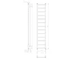 Sapho Metro Light fürdőszobai radiátor 30x150 cm, fehér IR446T