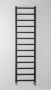 Sapho Metro Light fürdőszobai radiátor 40x150 cm, matt fekete IR447TB