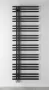 Sapho Sophina acél fürdőszobai radiátor 600x1647 mm, matt fekete IR704