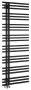 Sapho Sophina acél fürdőszobai radiátor 600x1647 mm, matt fekete IR704