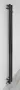 Sapho Pilon fürdőszobai radiátor 122x1800 mm két akasztóval, matt fekete IZ124T