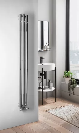Sapho Pilon fürdőszobai radiátor 196x1800 mm három akasztóval, króm IZ126T