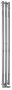 Sapho Pilon fürdőszobai radiátor 196x1800 mm három akasztóval, króm IZ126T