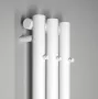 Sapho Pilon fürdőszobai radiátor 196x1800 mm három akasztóval, matt fehér IZ127T