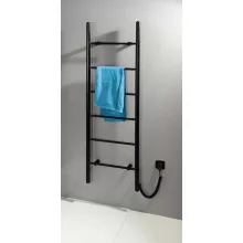   Sapho Karbo elektromos fürdőszobai radiátor 500x1600 mm, matt fekete KB905
