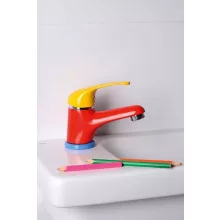  Sapho Kid egykaros mosdócsaptelep gyerekeknek, leeresztő nélkül, színes/króm KD02