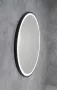 Sapho Kadris keretes tükör LED világítással 80 cm, matt fekete KD080