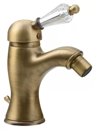 Sapho Kirké egykaros bidé csaptelep automata leeresztővel, kristály karral, bronz KI03KB