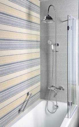 Sapho Kirké zuhanyoszlop termosztátos kádtöltő csapteleppel, króm KI39C