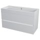 Sapho Largo mosdótartó szekrény 99x41 cm, fényes fehér LA101