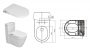 Sapho Clean Star WC-ülőke bidé funkcióval, Soft close, fehér LB402