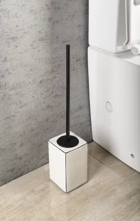 Sapho Lucrezia WC-kefetartó, fehér LC33