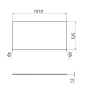 Sapho Lorea Rockstone mosdópult 101x52 cm, fekete attika LE100-0598