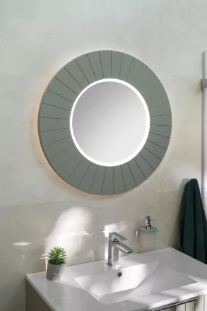 Sapho Lumiro Strip tükör LED világítással 75 cm, verde kivitelben
