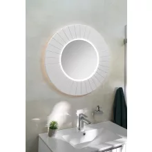 Sapho Lumiro Strip tükör LED világítással 90 cm, matt fehér kivitelben