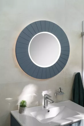 Sapho Lumiro Strip tükör LED világítással 90 cm, siena kivitelben