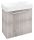 Sapho Latus VIII fali mosdótartó szekrény 51x50x28 cm, balos/jobbos, mokka tölgy LT080-1212