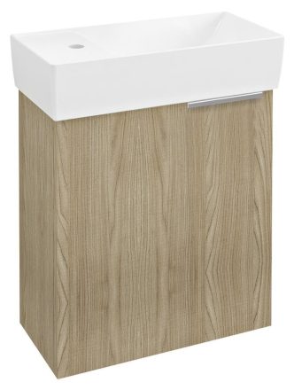 Sapho Latus IX mosdótartó szekrény 44x50x22 cm, balos/jobbos, bardini szilva LT090-1313