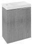 Sapho Latus X fali mosdótartó szekrény 39,4x50x22 cm, ezüst tölgy LT110-1111