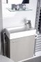 Sapho Latus IV fali mosdótartó szekrény 50x50x25 cm, balos/jobbos, ezüst tölgy LT410-1111