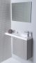 Sapho Latus VI mosdótartó szekrény 50x50x22 cm, jobbos, ezüst tölgy LT610-1111