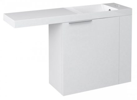 Sapho Latus VI mosdótartó szekrény 50x50x22 cm, jobbos, fehér LT610-3030