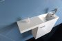 Sapho Latus VI mosdótartó szekrény 50x50x22 cm, jobbos, fehér LT610-3030