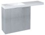 Sapho Latus VI mosdótartó szekrény 50x50x22 cm, balos, ezüst tölgy LT615-1111